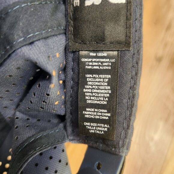 Subaru Gear Colorblock Mountain Snapback Hat Cap Navy Blue Patch Outdoors Hiking - Picture 11 of 11